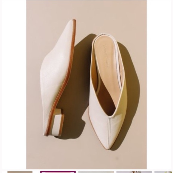 PALOMA WOOL SINGAPUR MULES Im ercu leather size 7 - Picture 1 of 9